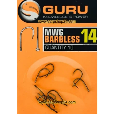Afbeelding van Guru MWG Barbless Eyed (10pcs) Maat : 14