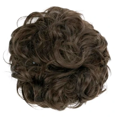 Afbeelding van PRETTYSHOP XL haarstukje Chouchou voor het verkrijgen van volumineus opgedaan haar, krullen, knot, bruin G5E