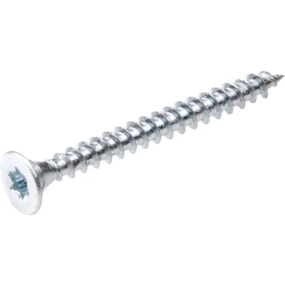 Afbeelding van spaanplaatschroeven verzinkt platverzonken kop TX20 voldraad 4.0X30 (per 200 stuks)