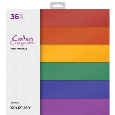 Afbeelding van CC Floral Paperpad 30x30 cm Rainbow Parelmoer