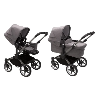 Afbeelding van Bugaboo Kinderwagen Donkey5 Mono Complete Graphite/Grey Melange (Graphite Frame)