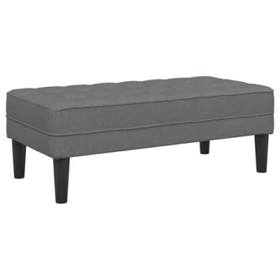 Afbeelding van vidaXL Bank Donkergrijs 113x57x39 cm Stof