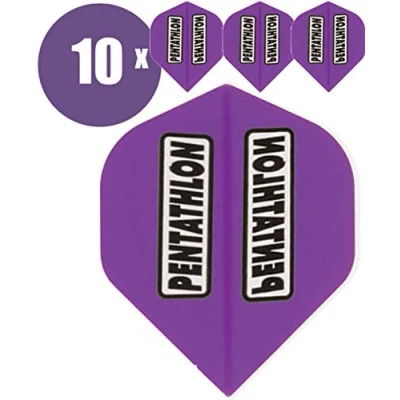 Afbeelding van ABC Darts Dart Flights Pentathlon Classic Paars 10 sets (30 stuk)