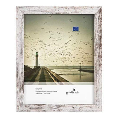 Afbeelding van Goldbuch 92 0499 Tallinn Vintage houten fotolijst voor foto&#039;s in het formaat 20 x 25 cm, portretlijst met standaard en wandhouder, eenvoudige lijst van MDF