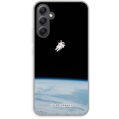 Afbeelding van Case Company® hoesje geschikt voor Samsung Galaxy A34 Alone in Space Soft Cover Telefoonhoesje Bescherming aan alle Kanten en Schermrand