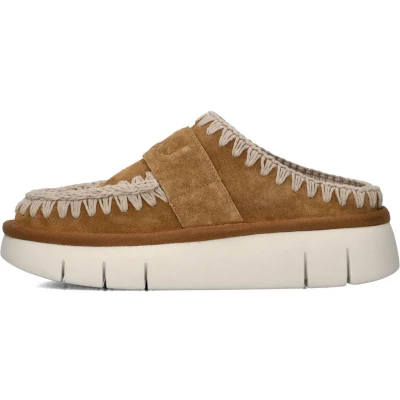 Afbeelding van Mou Bounce Clog Instappers Dames Cognac Maat 41