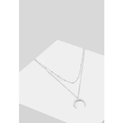 Afbeelding van Elli Layerlook Ketting, Dames, Maat: 40, Silber
