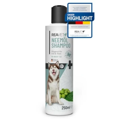 Afbeelding van ReaVET Neemolie shampoo voor Honden Hydraterende verzorging alle rassen en vachttypes 250ml