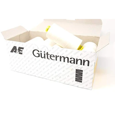 Afbeelding van Gütermann 10 stuks Mara 120 naaigaren, polyester, 1000 m, uv bestendig (wit, 10)