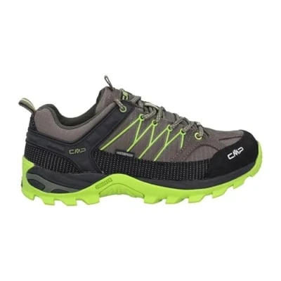 Image de CMP Rigel Low Shoes WP Chaussures de trekking pour homme, vert/rouge foncé (Militare Moss), 43 EU, Vert rouge Militare Moss, EU