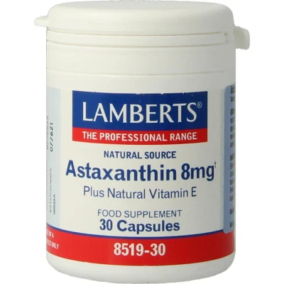 Afbeelding van Lamberts Astaxantina 8mg Con Vitamina E 30 Capsules