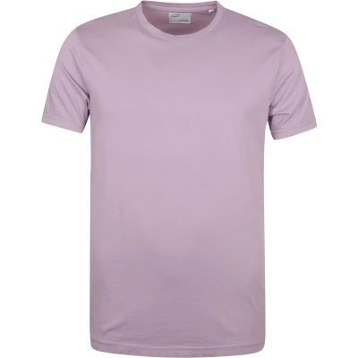 Afbeelding van Colorful Standard T Shirt Paars maat S Heren met Modern fit Pasvorm Duurzaam Suitable Herenkleding