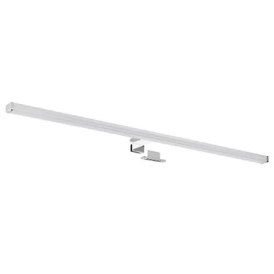 Afbeelding van SEBSON® Led spiegellamp voor badkamer, 90 cm, oppervlaktelicht + klemlicht, IP44, neutraal wit 4000 K, 15 W, 1300 lm, zwart 900 x 98 44 mm