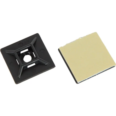 Afbeelding van 3M Zwarte Plakzadels, 19mm X Zwart (100 Stuks)