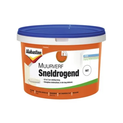 Afbeelding van Alabastine Muurverf Sneldrogend Wit voor binnen