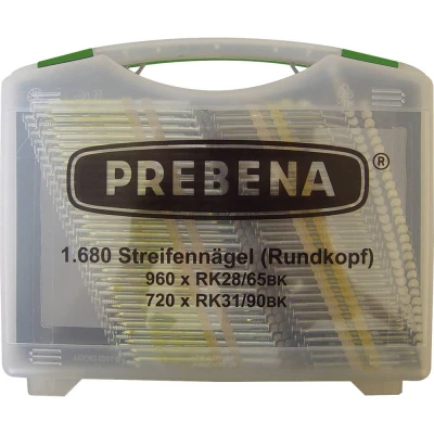 Afbeelding van Prebena RK Box Nagelset met ronde kop (papiergebonden) 1680 stuk(s)