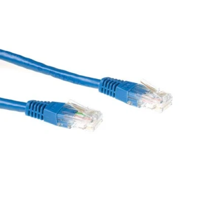 Afbeelding van ACT IB3803 U/UTP CAT6A Patchkabel Blauw 3 meter