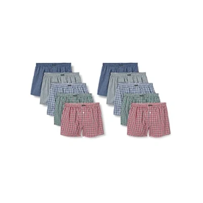 Image de Lower East Boxer américain pour homme en 100% coton : lot de nombreuses couleurs, Carreaux classiques, XL