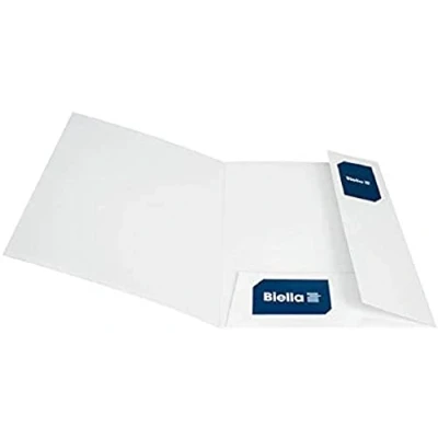 Afbeelding van Offertemap Pearl 1 A4 met insteektas 2 flappen wit