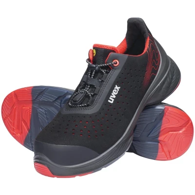 Afbeelding van Uvex 1 G2 Halbschuhe S1P 68372 Schwarz, Rot (68372) 36 (Weite 11)