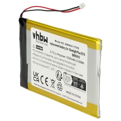 Afbeelding van vhbw 1 x batterij compatibel met Kobo Glo HD e Book Reader (1500 mAh, 3,7 V, Li polymeer)