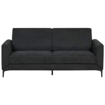 Afbeelding van FENES Driezitsbank Zwart Polyester