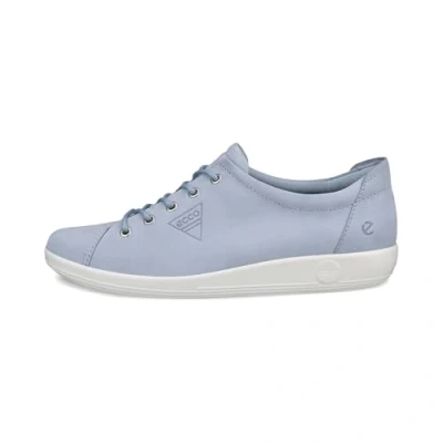 Afbeelding van ECCO SOFT 2.0 Sneakers laag, Dames, Maat: 38, Dusty blue Veloursleer