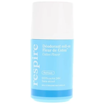 Afbeelding van Respire Fleur de Coton Roll On Deodorant 50 ml (Geur : Coton)