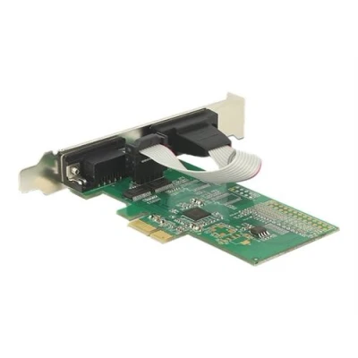 Image de Delock PCI Express Card &gt; 2 x Serial RS 232 Adaptateur série PCIe 2.0 profil bas