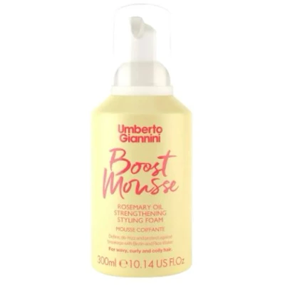Afbeelding van Umberto Giannini Strong Curls Rosemary Oil Strengthening Styling Foam 300ml