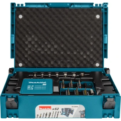 Afbeelding van Makita Boor/Bit Set 62 Dlg M Box Nr1 B 53908