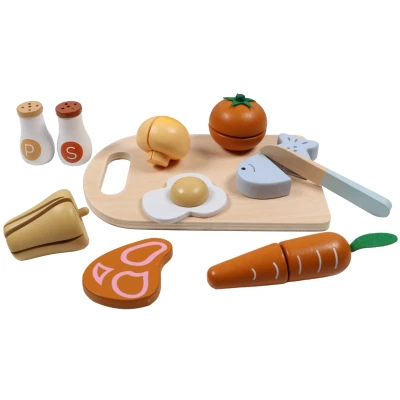 Afbeelding van Tryco Houten Snijplank Met Eten