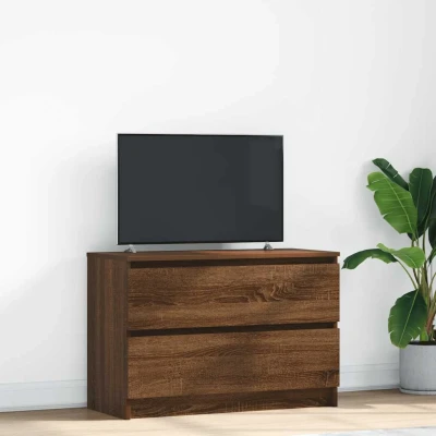 Afbeelding van vidaXL Tv meubel 80x35x54 cm spaanplaat bruin eikenkleurig