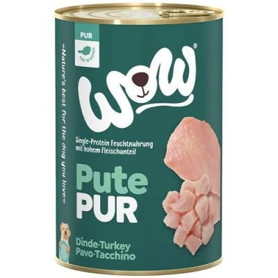Afbeelding van WOW Graanvrij natvoer Adult Puur Kalkoen 6 x 400 gram Hond