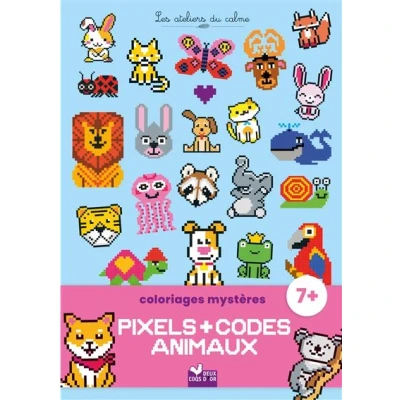 Image de Coloriages mystères pixels et codes Animaux