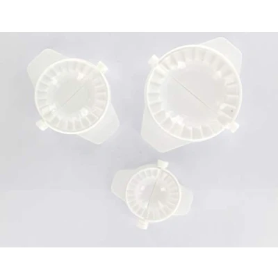 Afbeelding van Fackelmann 15249 set van 3 ravioli vormen en pantoffels, wit