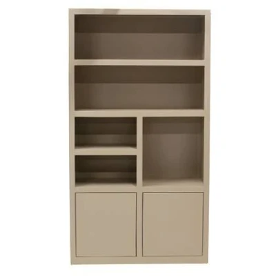 Afbeelding van Wandkast Beige 220cm Mangohout Kast Xander 120x45x220 cm Giga Meubel