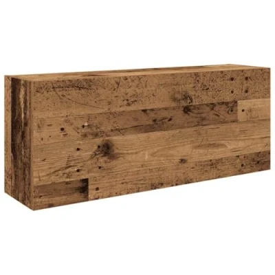 Afbeelding van Badkamerwandkast 100x25x40 cm bewerkt hout oud houtkleurig