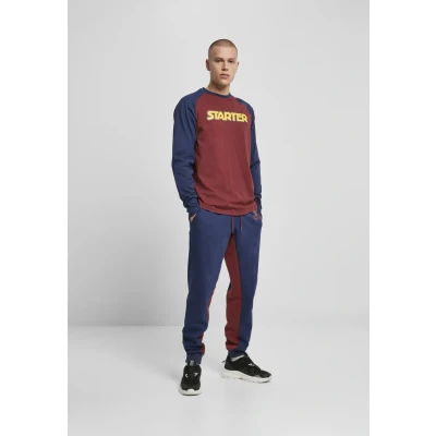 Afbeelding van Starter Raglan Longsleeve Longsleeve, Heren, Maat: Medium, Port/darkblue