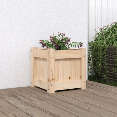 Afbeelding van Plantenbak 31x31x31 cm massief grenenhout