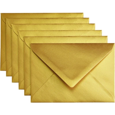 Afbeelding van Envelop Papicolor C6 114x162mm metallic goud