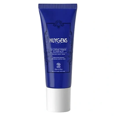 Afbeelding van HUYGENS Biologische gezichtscrème Elixir Night 100% natuurlijk rijke rustgevende crème met arganolie, collageen en hyaluronzuur veganistisch gemaakt in Frankrijk 20 ml