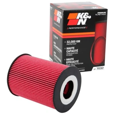 Afbeelding van K&amp;N Oliefilter High Performance serie compatibel met BMW M5, M6, Porsche (HP 7032)