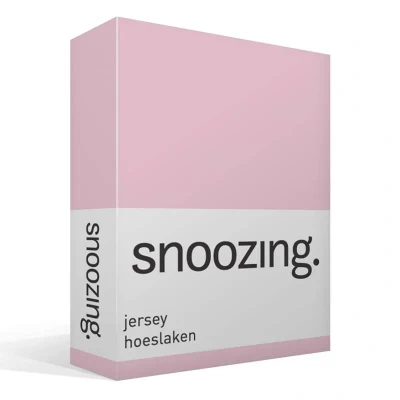 Afbeelding van Snoozing Jersey Hoeslaken 100% gebreide katoen 80/90x200 cm Roze