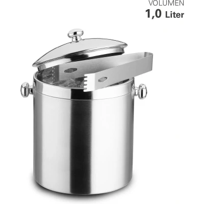 Afbeelding van Weis Ijsemmer Met Deksel En Tang, 1 liter