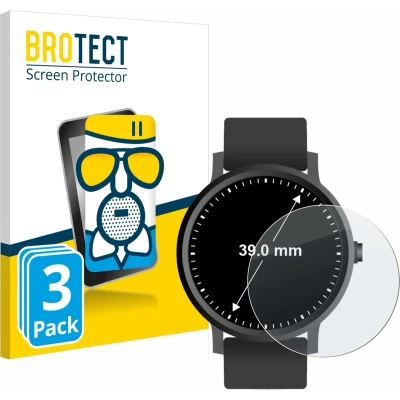 Afbeelding van BROTECT Screenprotector voor Horloges (Rond, ø: 39 mm) Folie Beschermfolie Beschermglas matte (3 Stuks)