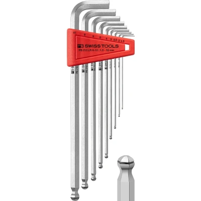 Afbeelding van PB 212 LR H 10 inbussleutelset, met vasthoudring