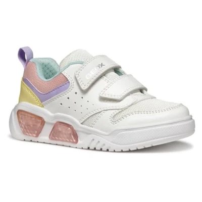 Afbeelding van Geox Illuminus GIRL Sneakers laag voor kinderen, Maat: 35, White/multicolor Textiel/ synthetisch