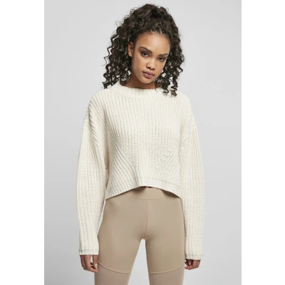 Afbeelding van Urban Classics WIDE Trui, Dames, Maat: XS, Whitesand