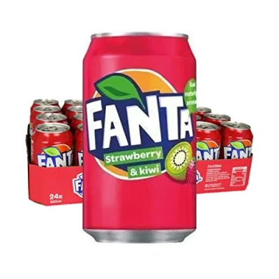 Image de Fanta Strawberry &amp; Kiwi blik 24x330 ml